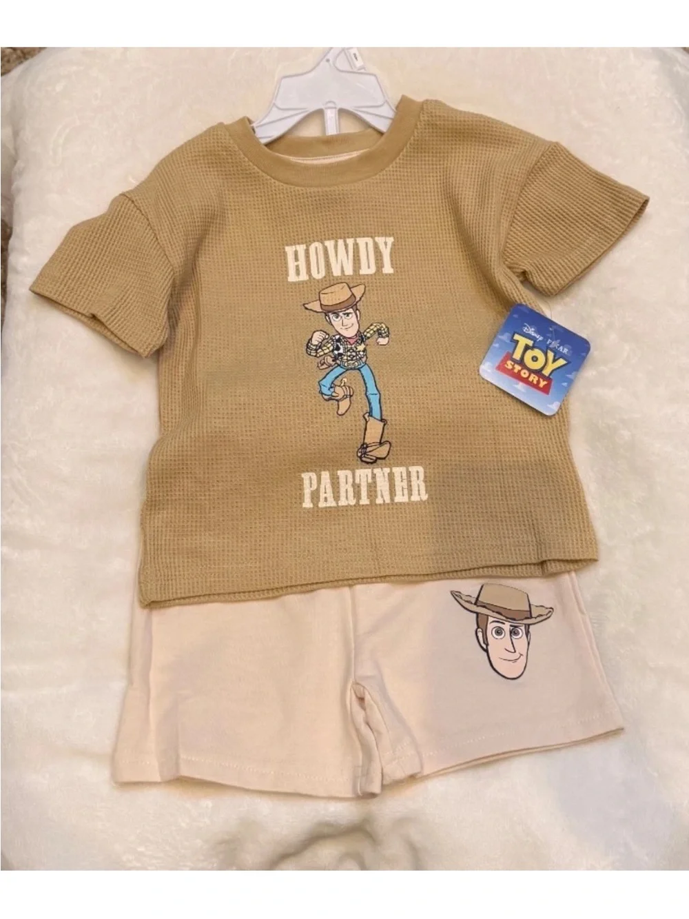 Toy Story Toddler Waffle top and knit short set *NO HANGER